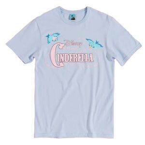 Cinderella Unisex Adult Classic Bird Logo T-Shirt / Blue